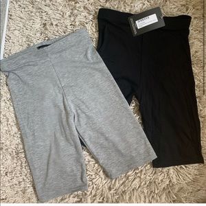 Prettylittlething black biker shorts (black only)